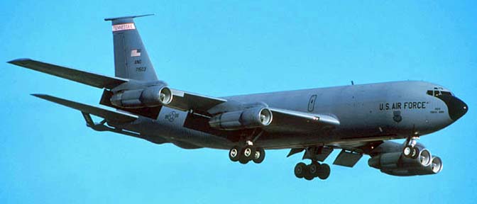 Boeing KC-135E Stratotanker 57-1503 of the 134th Air Refueling Wing, Nellis Air Force Base, February 2000
